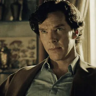 🔎 Sherlock Holmes Sherlock (TV series) sherlock, benedict cumberbatch, bbc, détective, sherlock holmes, série tv whatsapp sticker