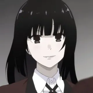 🃏 动漫, 女孩, 黑发, 狂赌之渊, 蛇喰梦子 telegram sticker