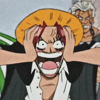 😱 Shanks One Piece アニメ, マンガ, ワンピース, シャンクス, キャラクター, 麦わら telegram sticker