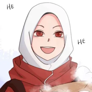📎 HE
HE 애니메이션, 소녀, 히잡, 만화, 여자, 일러스트 telegram sticker