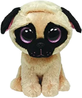 🙁 pug, dog, stuffed animal, plushie, toy, cute, animal telegram sticker