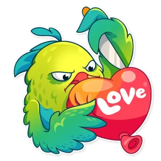 💔 Love monster, schattig, sticker, hart, liefde, cartoon, dier telegram sticker