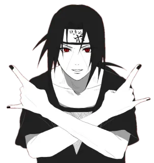 😊 Itachi Uchiha Naruto 动漫, 忍者, 漫画, 宇智波, 鼬, 角色 telegram sticker