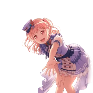 🥮 anime meisje, schattig, personage, BanG Dream! telegram sticker