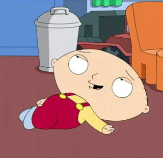 🧸 Stewie Griffin Family Guy Stewie, Family Guy, cartoon, baby, character, funny telegram sticker