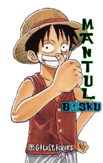 👍 MANTUL
BOSKU ลูฟี่, อนิเมะ, มังงะ, วันพีซ, mantul, bosku, สติกเกอร์ telegram sticker