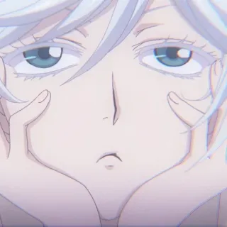 😪 Anime, Portret, Personage, Uitdrukking, Close-up telegram sticker