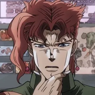🤔 Noriaki Kakyoin JoJo's Bizarre Adventure Anime, Manga, JoJo's Bizarre Adventure, Noriaki Kakyoin, Personnage telegram sticker