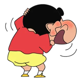 😅 Shin-chan Crayon Shin-chan Anime, Kartun, Crayon Shin-chan, Shin-chan, Menangis, Karakter telegram sticker