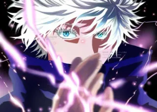 😶 Satoru Gojo Jujutsu Kaisen อนิเมะ, มหาเวทย์ผนึกมาร, โกะโจ ซาโตรุ, ตัวละคร, มังงะ telegram sticker