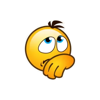 😢 emoji, face, worried, anxious telegram sticker