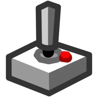 🎮 Joystick, Manette de jeu, Arcade, Rétrogaming, Jeu vidéo, Gaming telegram sticker