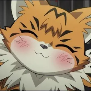 ☺ animal, cute, cartoon, digital art, mammal, illustration, happy telegram sticker
