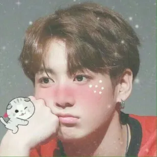 💜 คน, ผู้ชาย, ภาพเหมือน, เกาหลี, น่ารัก, สติกเกอร์ whatsapp sticker
