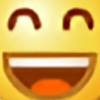 😄 emoji, smile, happy, face, yellow telegram sticker