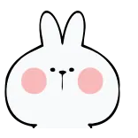 😳 kelinci, imut, binatang whatsapp sticker