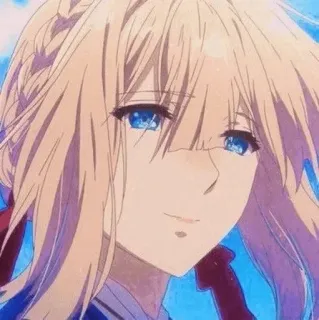 ✨ Violet Evergarden anime, ragazza, Violet Evergarden, personaggio, fiction, ritratto telegram sticker