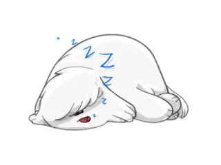💤 ZZZ slapen, moe, cartoon, zzz, dutje telegram sticker