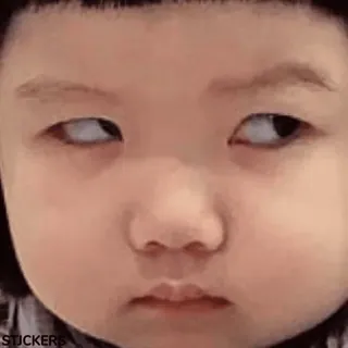 😾 enfant, visage, expression, drôle, mème, sarcastique whatsapp sticker