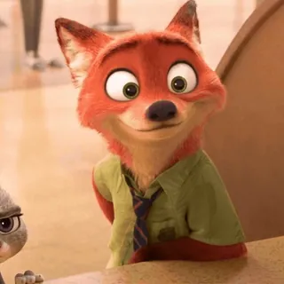 😄 Nick Wilde Zootopia telegram sticker