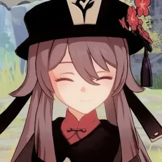 😁 Hu Tao Genshin Impact Аниме, Genshin Impact, Ху Тао, Видеоигра, Персонаж telegram sticker