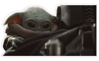🚀 Grogu The Mandalorian Grogu, Baby Yoda, The Mandalorian, Star Wars, Disney+, imut whatsapp sticker