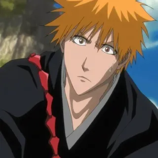 🤔 Ichigo Kurosaki Bleach Ichigo, Bleach, anime, manga, character telegram sticker