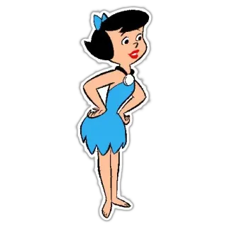 😬 Pebbles Flintstone The Flintstones cartoon, pebbles flintstone, flintstones, character, tv show telegram sticker