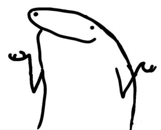 🤷 Figur, Zeichnung, Meme, Comicfigur, Cartoon telegram sticker