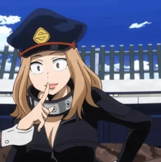 🍬 Camie Utsushimi My Hero Academia anime, character, Camie Utsushimi, My Hero Academia, uniform, fanart whatsapp sticker