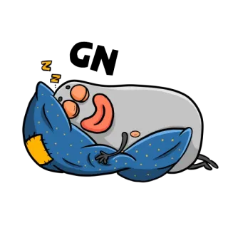 😴 zzz sommeil, dormir, dessin animé, oreiller, sieste, rêve telegram sticker