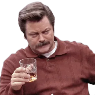 Ron Swanson telegram stickers