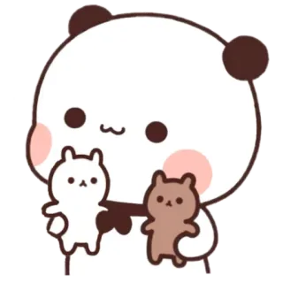 🧸 แพนด้า, น่ารัก, การ์ตูน, สติกเกอร์, สัตว์, หมี telegram sticker