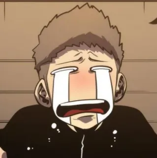 🕳 泣く, アニメ, 悲しい, 涙, 感情, 漫画 whatsapp sticker