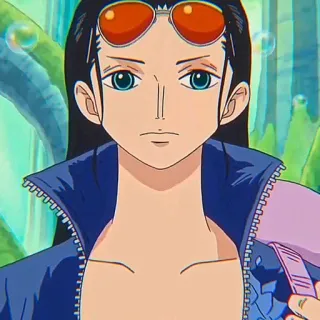 📚 Nico Robin One Piece nico robin, one piece, anime, manga, character whatsapp sticker