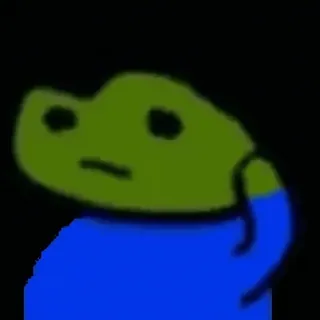 🤔 frog, meme, pepe, sad, internet, cartoon whatsapp sticker