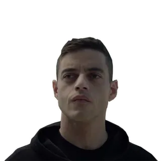 🤔 Elliot Alderson Mr. Robot Hacker, Hoodie, Computer, Fernseher, Ernst telegram sticker