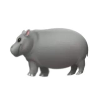 🦛 hippopotamus whatsapp sticker