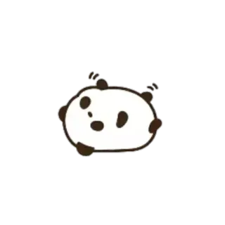 ♥️ 熊猫, 动物, 可爱, 卡通, 熊 telegram sticker