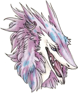 😚 monster, animal, creature, fantasy, head, drawing telegram sticker