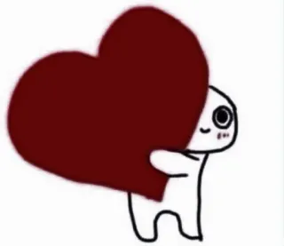 💌 сердце, любовь, милый, персонаж, мультфильм telegram sticker