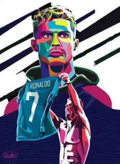 ⚽️ Cristiano Ronaldo RONALDO bóng đá, cầu thủ bóng đá, cầu thủ, thể thao, Ronaldo telegram sticker