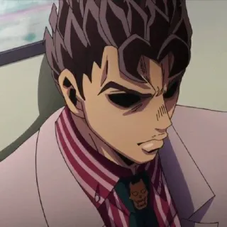🐈 Yoshikage Kira JoJo's Bizarre Adventure Anime, Bösewicht, Killer, Gruselig, Jojo, Bizarr, Abenteuer whatsapp sticker