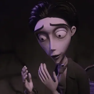 ♣ Victor Van Dort Corpse Bride コープスブライド, ビクター・ヴァン・ドルト, アニメ, 映画, キャラクター, バートン whatsapp sticker