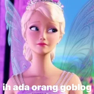 🤮 ih ada orang goblog Barbie, Goblog, Indonezyjski, Wyrażenie, Meme telegram sticker