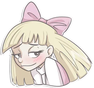 😳 Helga Pataki Hey Arnold! Helga Pataki, ¡Oye Arnold!, Dibujos animados, Serie de TV, Nickelodeon, Personaje telegram sticker