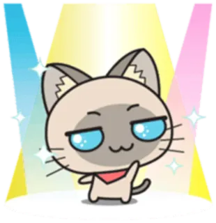 💃 cat, cute, animal, cartoon, sticker, kawaii, pet whatsapp sticker