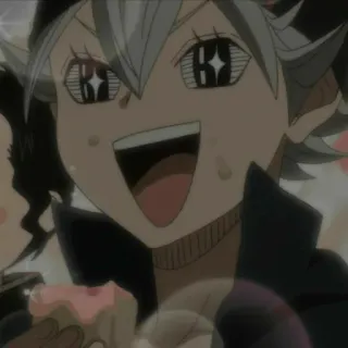 🐾 Asta Black Clover anime, manga, Asta, Black Clover, shonen, magic telegram sticker