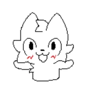 😀 gatto, cartone animato, carino, animale, digitale telegram sticker