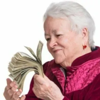 💸 denaro, anziana, contanti, ricchezza, anziano, finanza telegram sticker